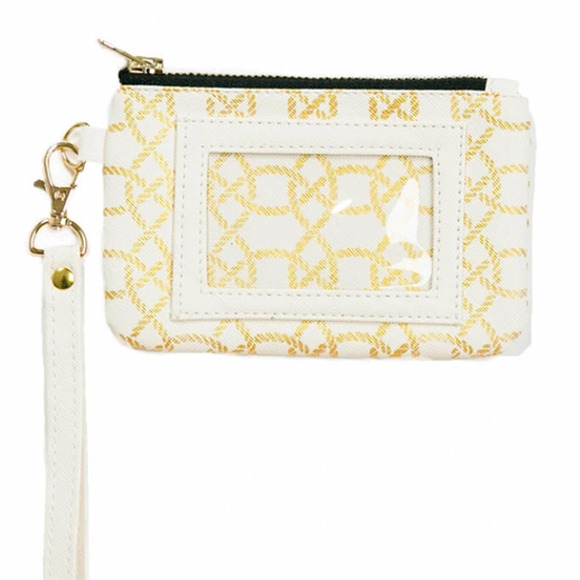 ID Wristlet Linking Circles Gold Cream - Picture 1 of 2